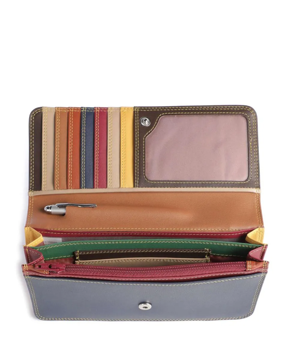 Geldbörse fein genarbtes Rindsleder mehrfarbig