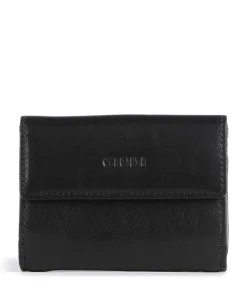 Geldbörse fein genarbtes Rindsleder schwarz