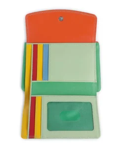 Geldbörse fein genarbtes Rindsleder grün