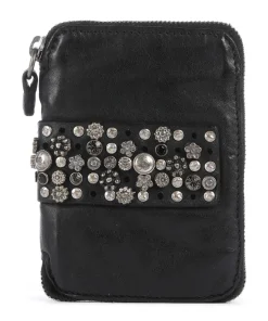 Geldbörse fein genarbtes Rindsleder schwarz