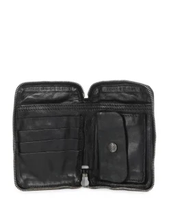 Geldbörse fein genarbtes Rindsleder schwarz