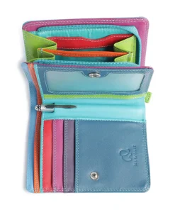 Geldbörse fein genarbtes Rindsleder petrol