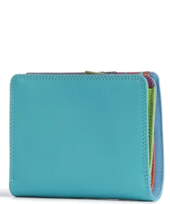 Geldbörse fein genarbtes Rindsleder petrol