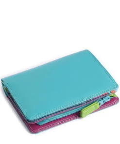 Geldbörse fein genarbtes Rindsleder petrol