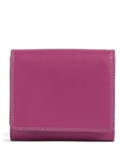 Geldbörse fein genarbtes Rindsleder brombeer