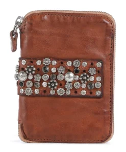 Geldbörse fein genarbtes Rindsleder cognac