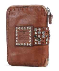 Geldbörse fein genarbtes Rindsleder cognac