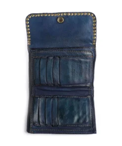 Geldbörse fein genarbtes Rindsleder dunkelblau