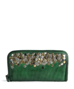 Geldbörse fein genarbtes Rindsleder dunkelgrün