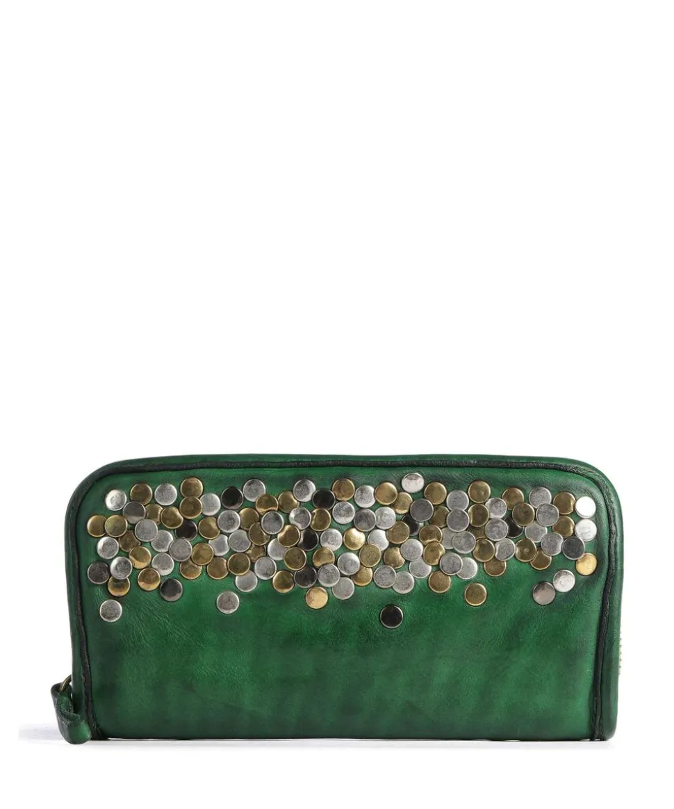 Geldbörse fein genarbtes Rindsleder dunkelgrün