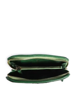 Geldbörse fein genarbtes Rindsleder dunkelgrün