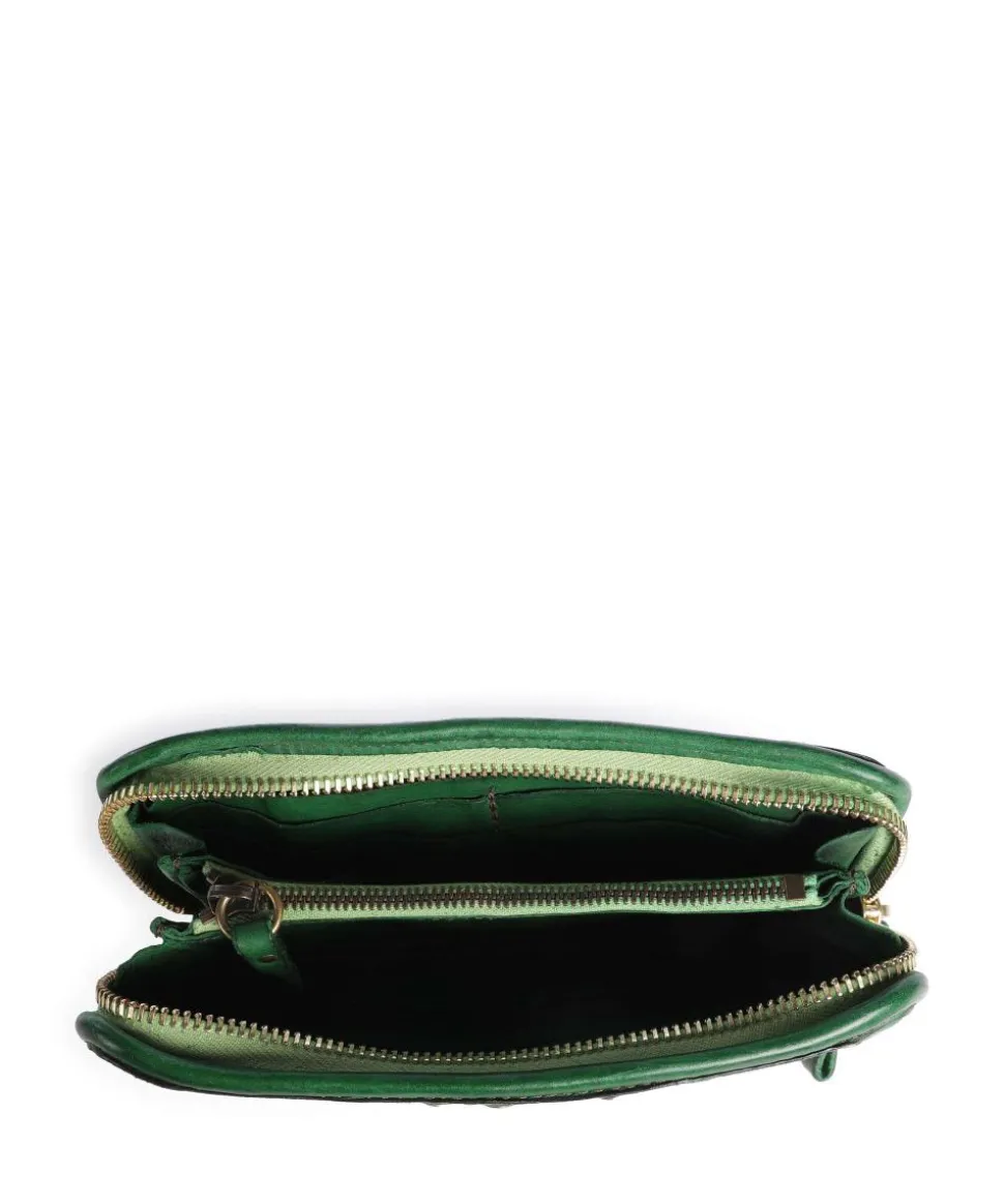 Geldbörse fein genarbtes Rindsleder dunkelgrün