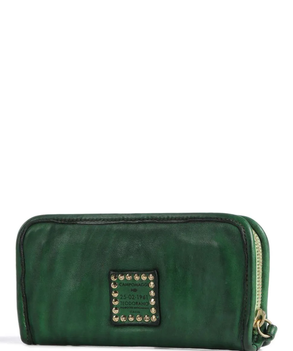 Geldbörse fein genarbtes Rindsleder dunkelgrün