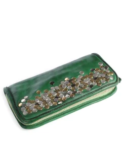 Geldbörse fein genarbtes Rindsleder dunkelgrün