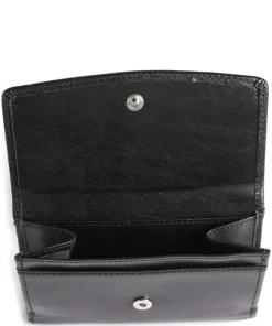 Geldbörse fein genarbtes Rindsleder schwarz