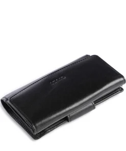 Geldbörse fein genarbtes Rindsleder schwarz