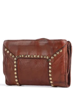 Geldbörse genarbtes Rindsleder braun