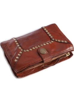 Geldbörse genarbtes Rindsleder braun