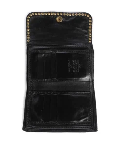 Geldbörse genarbtes Rindsleder schwarz