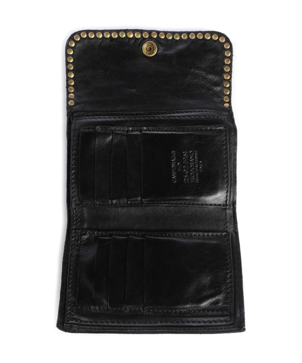Geldbörse genarbtes Rindsleder schwarz