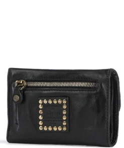 Geldbörse genarbtes Rindsleder schwarz