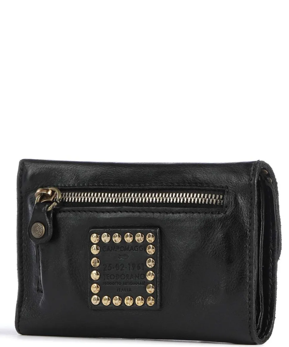 Geldbörse genarbtes Rindsleder schwarz