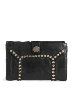 Geldbörse genarbtes Rindsleder schwarz