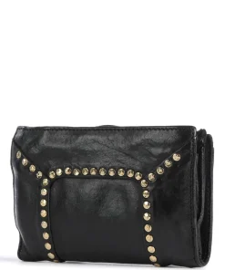 Geldbörse genarbtes Rindsleder schwarz