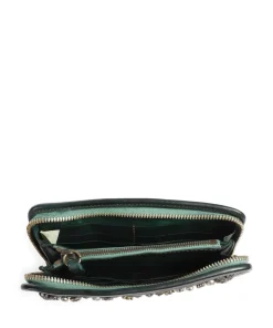 Geldbörse genarbtes Rindsleder dunkelgrün