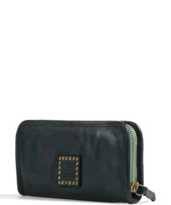 Geldbörse genarbtes Rindsleder dunkelgrün