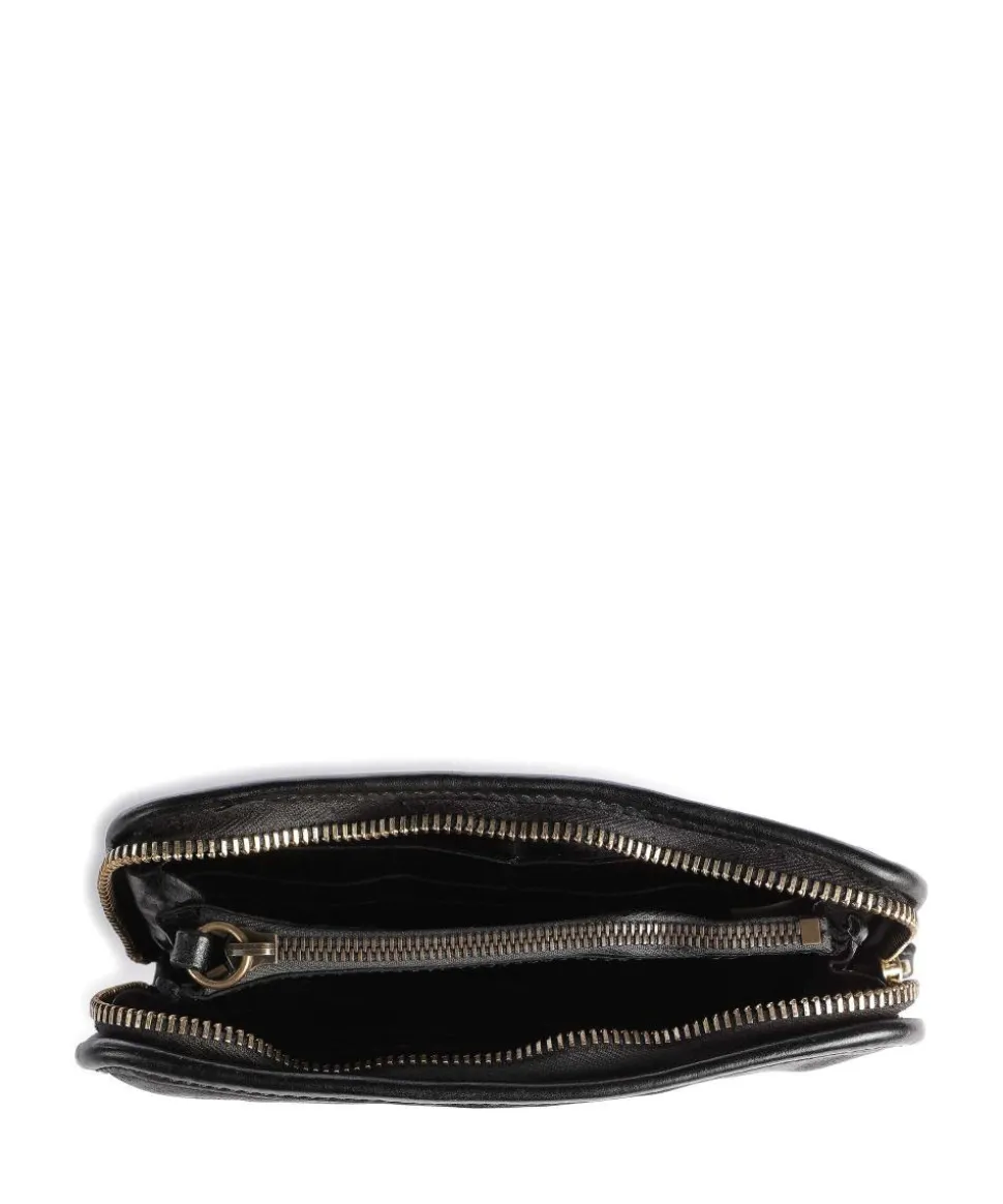 Geldbörse genarbtes Rindsleder schwarz