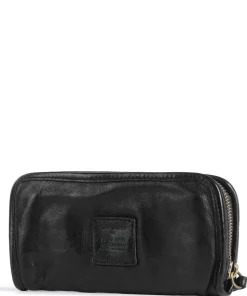 Geldbörse genarbtes Rindsleder schwarz