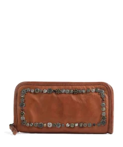 Geldbörse genarbtes Rindsleder cognac