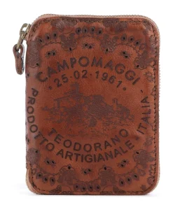 Geldbörse geprägtes Rindsleder cognac