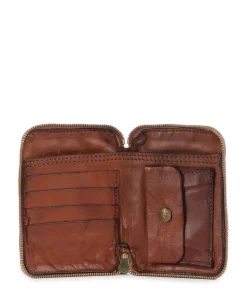 Geldbörse geprägtes Rindsleder cognac