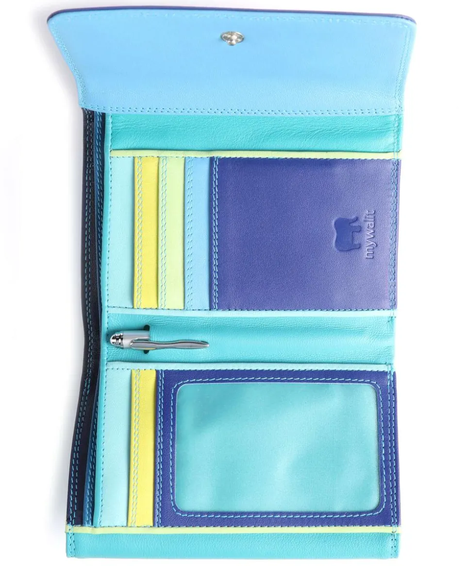 Geldbörse Leder blau