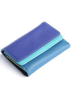 Geldbörse Leder blau