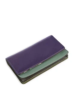 Geldbörse Leder mehrfarbig