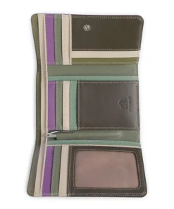 Geldbörse Leder mehrfarbig