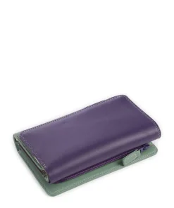 Geldbörse Leder mehrfarbig