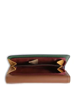 Geldbörse Leder mehrfarbig