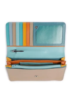 Geldbörse Leder mehrfarbig