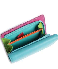 Geldbörse Leder mehrfarbig