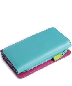 Geldbörse Leder mehrfarbig