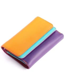 Geldbörse Leder mehrfarbig