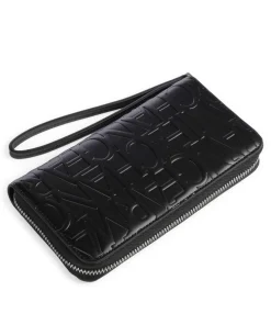 Geldbörse Lederimitat schwarz