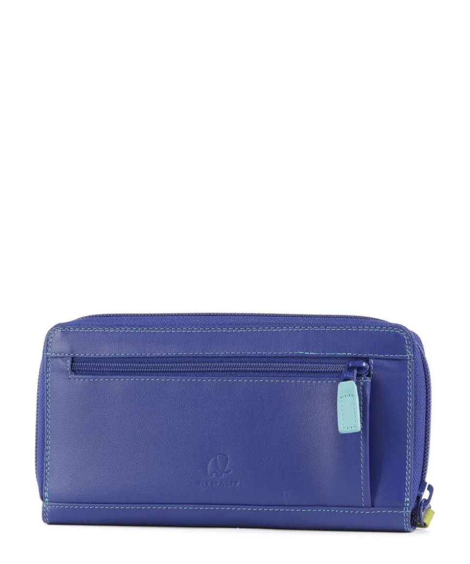 Geldbörse Rindsleder blau