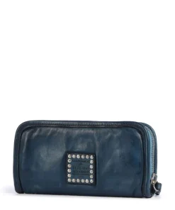 Geldbörse Rindsleder dunkelblau
