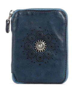 Geldbörse Rindsleder dunkelblau