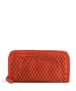 Geldbörse Rindsleder orange